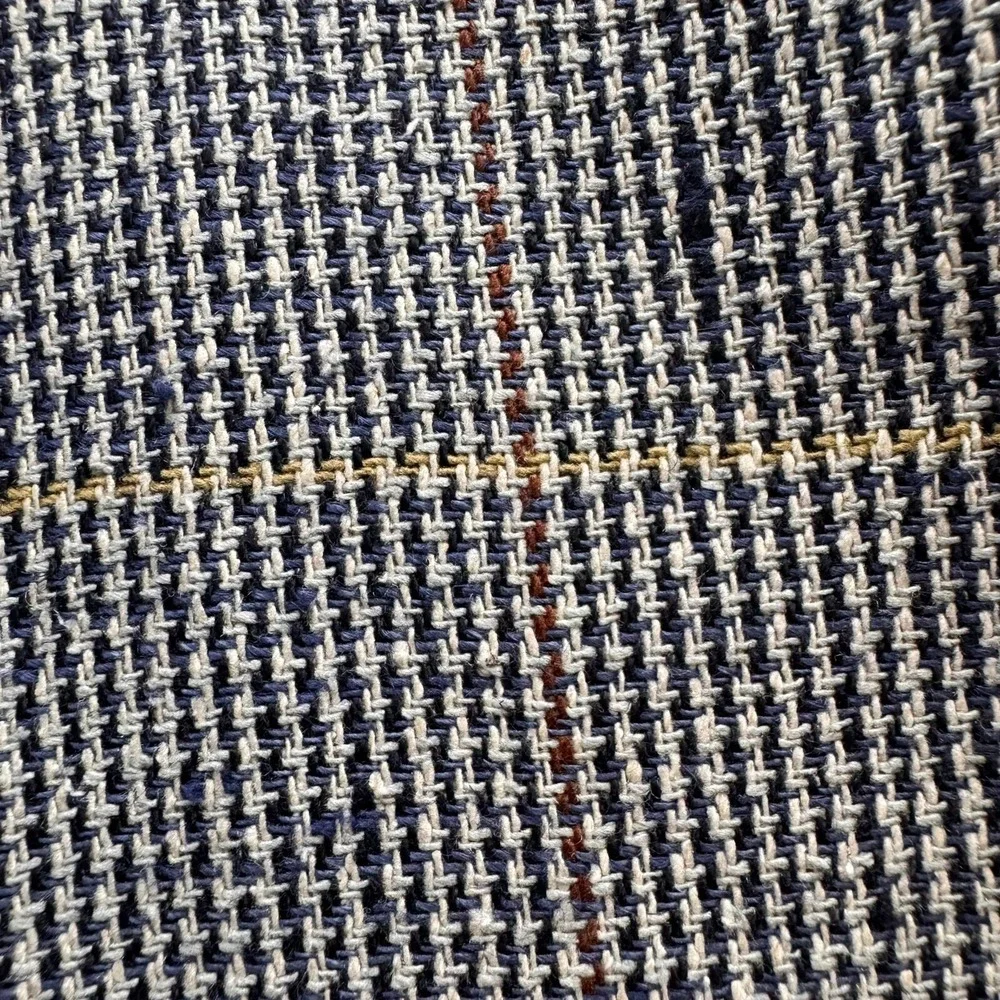 AKA Eddie Bauer Blazer Silk Linen‎ Sport Coat Herringbone Jacket 44L Classic